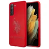 Us Polo Assn US Polo USHCS21MSLHRTRE S21 Plus G996 dėklas telefonui raudonos spalvos silikoninis On Tone