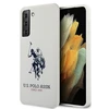 Us Polo Assn US Polo USHCS21SSLHRWH S21 G991 dėklas telefonui baltos spalvos Silicone Logo