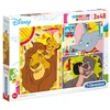 Clementoni Dėlionė 3x48 vnt. - Disney personažai