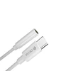 Devia adapter EC608 USB-C - jack 3,5mm baltos spalvos