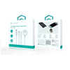 Devia kabelis 3in1 Smart EA520 USB-C - USB-C + Lightning baltas su indukciniu magnetiniu įkrovikliu Apple Watch