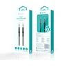 Devia kabelis audio Ipure EC618 jack 3,5 mm - jack 3,5 mm 1,0 m juodos spalvos