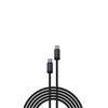 Devia kabelis Gracious EC646 PD USB-C - USB-C 1,0 m 60W 3A juodos spalvos