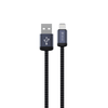 Devia kabelis Gracious EC650 USB - USB-C 1,0 m 2,4A juodos spalvos