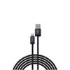 Devia kabelis Gracious EC650 USB - USB-C 1,0 m 2,4A juodos spalvos
