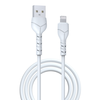 USB laidas Devia Kintone Lightning 1.0m baltas 5V 2.1A