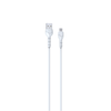 USB kabelis Devia Kintone microUSB 1.0m baltas 5V 2.1A