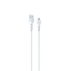 USB kabelis Devia Kintone microUSB 1.0m baltas 5V 2.1A