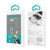 Devia kabelis lanyard 2in1 PD USB-C - USB-C 1,2 m 60W violetinės spalvos