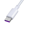Devia kabelis Shark EC306 USB - USB-C 1,5 m 5A baltos spalvos