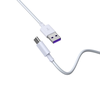 Devia kabelis Shark EC306 USB - USB-C 1,5 m 5A baltos spalvos