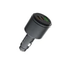 Devia automobilinis įkroviklis Extreme Metal PD QC 116W 1x USB 2x USB-C juodos spalvos