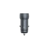 Canyon Devia automobilinis įkroviklis Extreme PD QC 3.0 30W + 18W 1x USB 1x USB-C pilkos spalvos