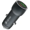 Devia automobilinis įkroviklis Extreme PD QC 3.0 30W + 18W 1x USB 1x USB-C pilkos spalvos
