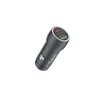 Canyon Devia automobilinis įkroviklis Extreme PD QC 3.0 30W + 18W 1x USB 1x USB-C pilkos spalvos