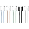 DEVIA EC325 USB-C to USB-C 60W 3A Data Kabelisis 1M Juodos spalvos