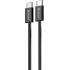 DEVIA EC325 USB-C to USB-C 60W 3A Data Kabelisis 1M Juodos spalvos