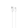 USB laidas Devia Smart microUSB 1.0m baltas