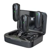 Devia mikrofonas telefonui Kintone Lightning belaidis 2in1 juodos spalvos