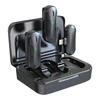 Devia mikrofonas telefonui Kintone Lightning belaidis 2in1 juodos spalvos