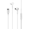 Devia laidinės ausinės Kintone A3 Digital USB-C baltos spalvos