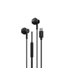 Devia laidinės ausinės Smart M2 Digital Metal USB-C juodos spalvos