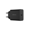Devia laidinis įkroviklis Rocket PD 45W 1x USB-C juodos spalvos+ kabelis USB-C - USB-C