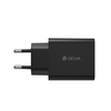 Devia laidinis įkroviklis Rocket PD 45W 1x USB-C juodos spalvos+ kabelis USB-C - USB-C