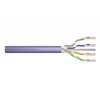Assmann Electronic DIGITUS Montavimo kabelis cat.6 U/UTP Dca vientisas laidas AWG 23/1 LSOH 100m violetinis