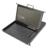 KVM konsolė Digitus KVM DIGITUS 17" HD LCD KVM konsolė, 8 prievadų VGA, vokiškas