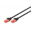 DIGITUS DK-1612-030/BL DIGITUS Premium CAT 6 UTP patch kabelis, ilgis 3,0m, spalva juoda