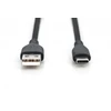 Digitus Silicone USB-A - USB-C jungties kabelis, USB 2.0 60W, 1m Juodas