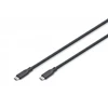 Kabelis USB Digitus USB-C - USB-C 0.5 m Juodas (AK-300342-005-S)