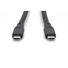 Digitus Silikoninis USB-C - USB-C jungiamasis kabelis, USB 4 Gen3 40g 8k 240w, 0.5m juodas