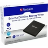 Diktofonas Verbatim Išorinis plonas Blu-ray įrašymo įrenginys + USB 3.0 laidas, juodas 43890