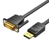 Vention DisplayPort į DVI kabelis 2 m ventiliacija HAFBH (juodas)
