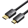 Vention DisplayPort į HDMI kabelis 3 m ventiliacijos HADBI (juodas)