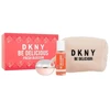 DKNY Be Delicious Fresh Blossom EDP rinkinys moterims (EDP 100 ml + Kūno Purškiklis 125 ml + Kosmetinis krepšelis)