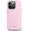DKNY DKHMP16LSMCHLP Apple iPhone 16 Pro 6.3″ rožinės spalvos kietas dėklas Liquid Silicone Small Metal Logo MagSa