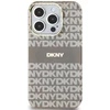 DKNY PC/TPU Repeat Pattern Tonal Stripe Magsafe dėklas telefonui Apple iPhone 14 Pro Max rusvai gelsvas