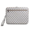 DKNY PU Leather Checkered Pattern and Stripe dėklas nešiojamam kompiuteriui 15/16" rusvai gelsvas