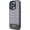 DKNY PU Leather Repeat Pattern Bottom Stripe MagSafe dėklas telefonui Apple iPhone 14 Pro Max juodos spalvos