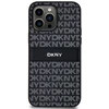 Apple iPhone 14 Pro DKNY odinis dėklas Mono Stripe & Metal Logo (DKHCP14LPRTHSLK) juodos spalvos