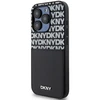 DKNY PU Leather Repeat Pattern Card Pocket dėklas telefonui Apple iPhone 15 Pro juodos spalvos