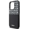DKNY PU Leather Repeat Pattern Card Pocket dėklas telefonui Apple iPhone 15 Pro Max juodos spalvos