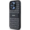 Apple iPhone 14 Pro Max DKNY odinis dėklas Mono Stripe & Metal Logo (DKHCP14XPRTHSLK) juodos spalvos