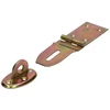 Lankstas su užraktu DMX ZZP 80, 90 x 80 x 45 x 1,5 mm, geltonai cinkuotas