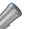 Įkroviklis automobilinis Dudao (2xUSB; 3.4A) sidabrinis