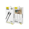 Dudao 3A 30W L3SL USB-A – Lightning kabelis Braided 1.2m – juodos spalvos