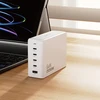Dudao A228EU GaN įkroviklis 1x USB-A 4x USB-C PD 228W - baltos spalvos